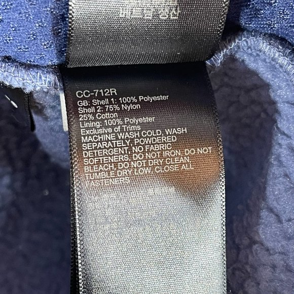 ]Marmot Wiley Polartec Sleeveless Fleece Navy Vest Zipped Sized Pockets S… - Picture 14 of 14